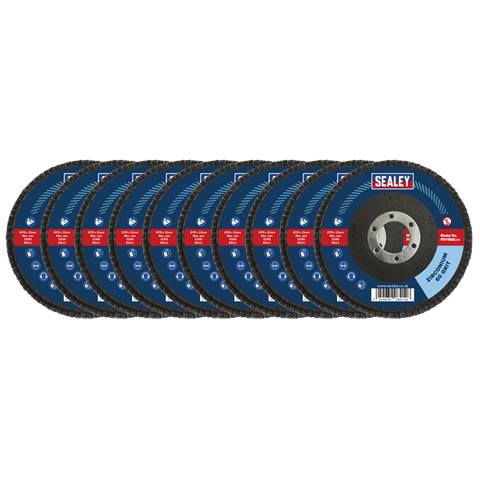115mm Zirconium Flap Discs 60Grit 22mm Bore - Pack of 10
