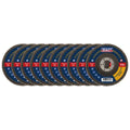 115mm Aluminium Oxide Flap Discs 80Grit 22mm Bore - Pack of 10