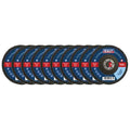 115mm Zirconium Flap Discs Assorted Grit 22mm Bore - Pack of 10