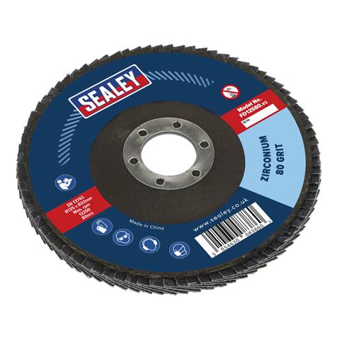 125mm Zirconium Flap Disc 80Grit 22mm Bore