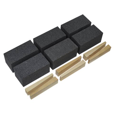 Worksafe® 50 x 50 x 100mm Floor Grinding Block 36Grit - Pack of 6