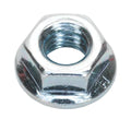 Zinc Plated Serrated Flange Nut M6 - Pack of 100