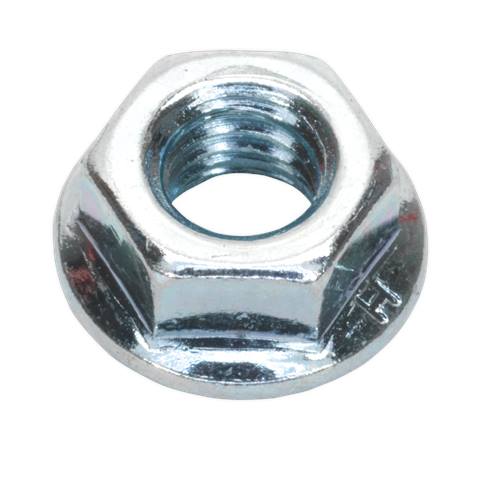 Zinc Plated Serrated Flange Nut M6 - Pack of 100