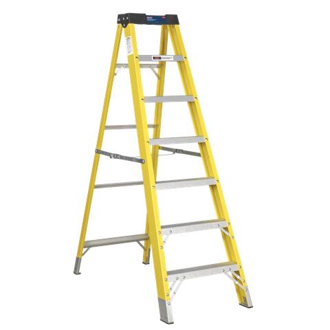 Fibreglass Step Ladder 6-Tread - EN 131