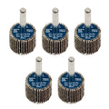 25 x 20mm Abrasive Flap Wheel with 6mm Shaft 60Grit - Pack of 5