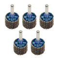 25 x 20mm Abrasive Flap Wheel with 6mm Shaft 80Grit - Pack of 5
