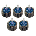 40 x 30mm Abrasive Flap Wheel with 6mm Shaft 60Grit - Pack of 5