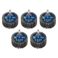 50 x 25mm Abrasive Flap Wheel with 6mm Shaft 80Grit - Pack of 5