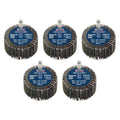 50 x 25mm Abrasive Flap Wheel with 6mm Shaft Assorted Grit - Pack of 5