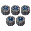 80 x 40mm Abrasive Flap Wheel with 6mm Shaft 80Grit - Pack of 5