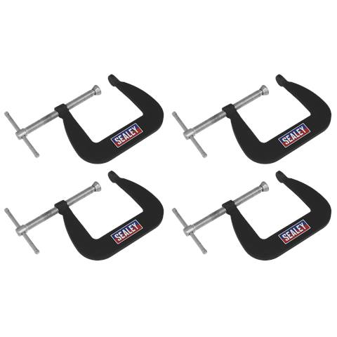 Junior C-Clamp Set 64 x 64mm 4pc