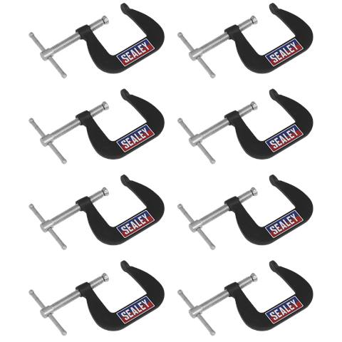 Junior C-Clamp Set 38 x 38mm 8pc