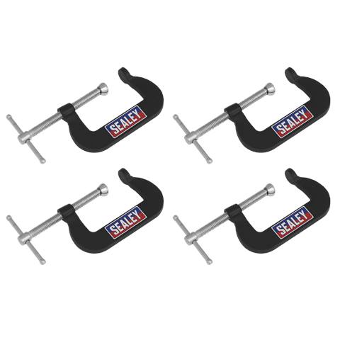 Junior C-Clamp Set 51 x 32mm 4pc