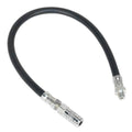 Flexible Rubber Grease Gun Delivery Hose with 4-Jaw Connector 450mm 1/8"BSP Gas