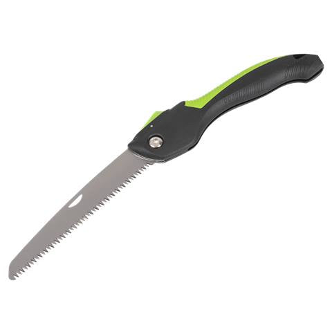 Folding Pruning Saw with Soft Grip Handle, 2 Cutting Positions & Carbon Steel Blade, 233mm