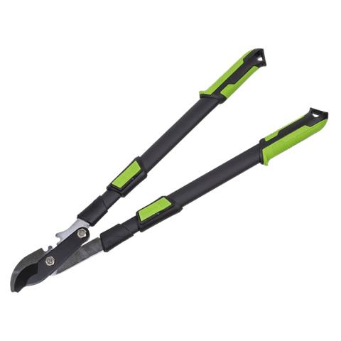 Telescopic Bypass Lopping Shears with Soft Grip Handle, Geared & Carbon Steel Blade