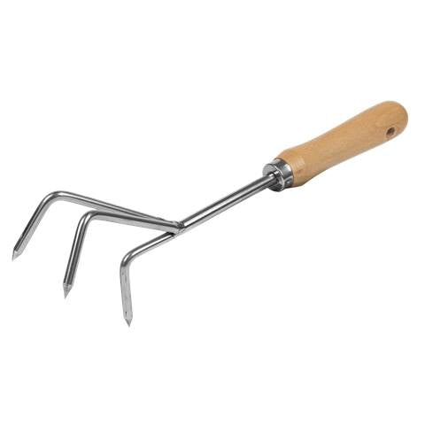 Premier Cultivator with Short Ash Handle & Stainless Steel Tines