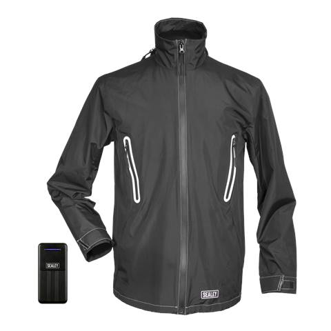 5V Heated Rain Jacket with Power Bank 20Ah - X-Large