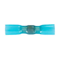 Heat Shrink Butt Connector with Crimp & Solder, Blue - Pack of 25