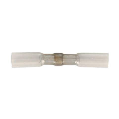 Heat Shrink Butt Connector with Crimp & Solder, Clear - Pack of 25