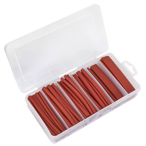 Heat Shrink Tubing Assortment 100mm 95pc - Red