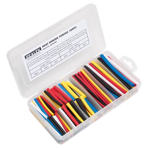 Heat Shrink Tubing Assortment 50 & 100mm 180pc - Mixed Colours