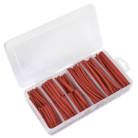Heat Shrink Tubing Assortment 50 & 100mm 180pc - Red