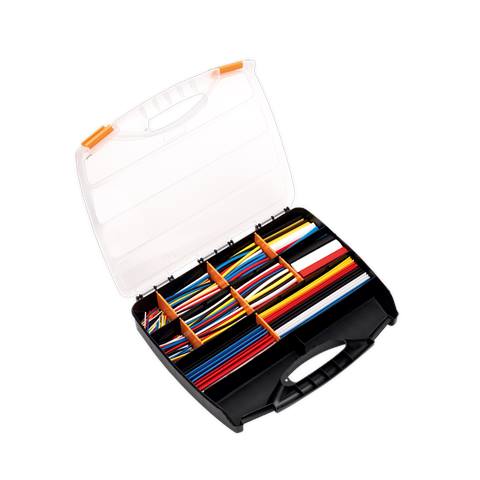 Heat Shrink Tubing Assortment 50, 100, 150 & 200mm 590pc - Mixed Colours