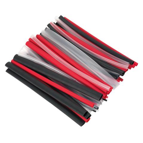 Adhesive Lined Heat Shrink Tubing Assortment 200mm 72pc - Mixed Colours