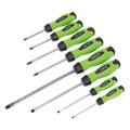 Premier Hammer-Thru Screwdriver Set 8pc - Hi-Vis Green