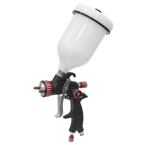 Premier Professional HVLP Gravity Feed Spray Gun 1.3mm Set-Up