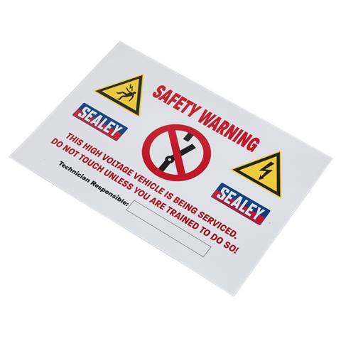 Hybrid/Electric Vehicle Warning Sign