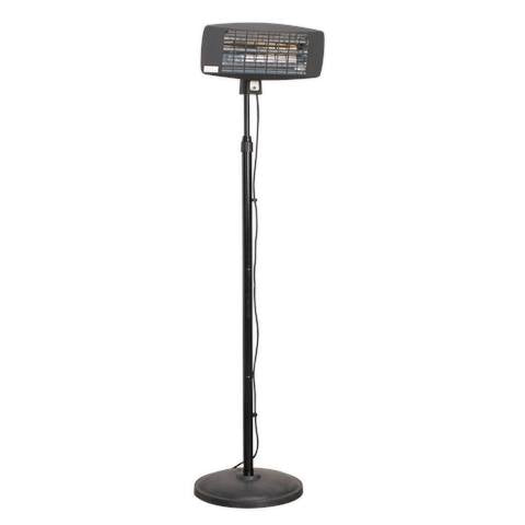 Infrared Quartz Patio Heater with Telescopic Floor Stand 2000W/230V