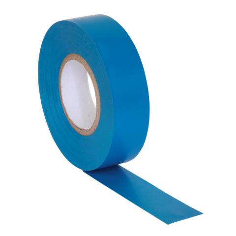 PVC Insulating Tape 19mm x 20m, Blue - Pack of 10