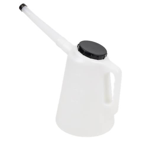 Oil Container with Black Lid & Flexible Spout 3L