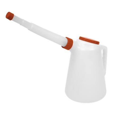 Oil Container with Flexible Spout 5L - Red Lid