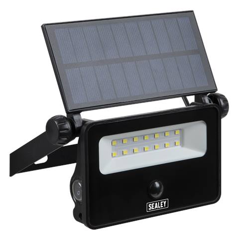 Extra-Slim Solar Floodlight with Wall Bracket 16W SMD LED