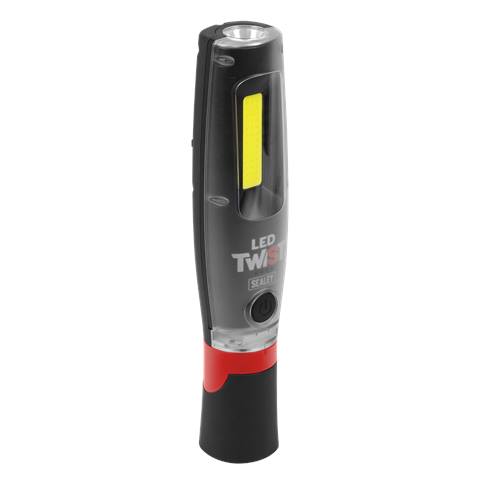 Rechargeable LED Twist® Inspection Light 20W COB & 3W SMD, 3000lm, Magnetic Base & Power Bank