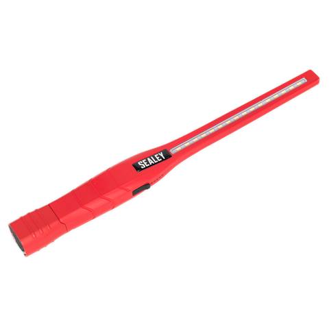Rechargeable 360° Slim Inspection Light 8W & 1W SMD LED - Red