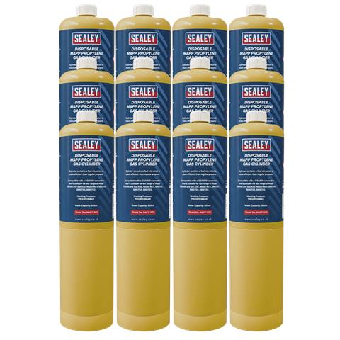 Disposable MAPP Propylene Gas Cylinder - Pack of 12