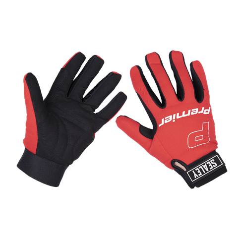 Premier Mechanic's Gloves Padded Palm - Large Pair