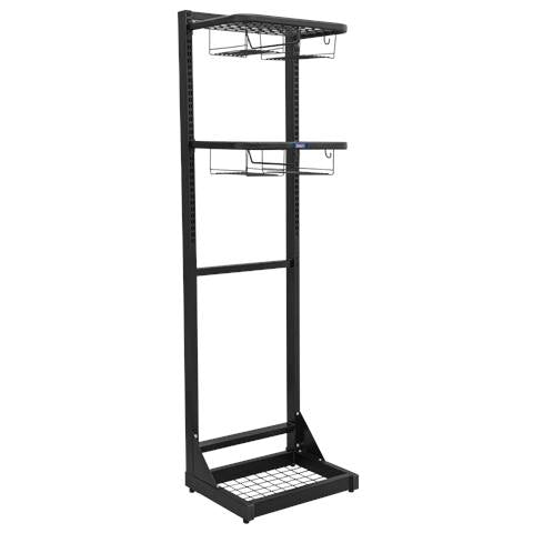 Freestanding Motorcycle Helmet & Gear Storage