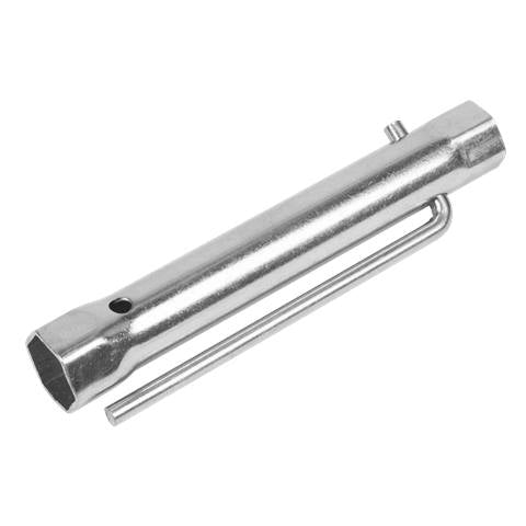 Long Reach Double End Spark Plug Box Spanner with L-Bar 17/21mm