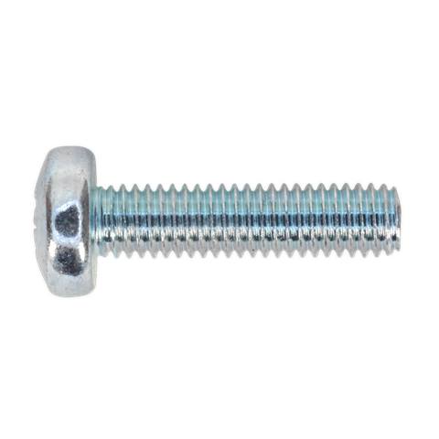 Zinc Plated Pan Head Pozi Machine Screw M5 x 20mm, DIN 7985Z - Pack of 100