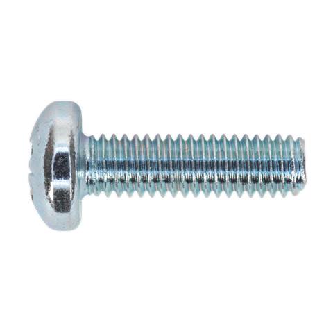 Zinc Plated Pan Head Pozi Machine Screw M6 x 20mm, DIN 7985Z - Pack of 50
