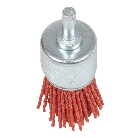 25mm Nylon Filament End Brush with 6mm Shaft