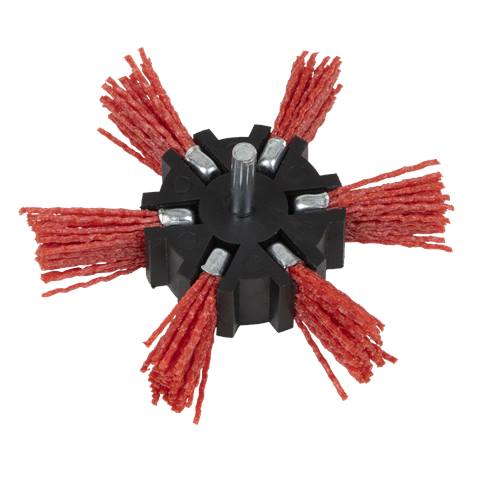 100mm Nylon Filament Strip Brush with 6mm Shaft
