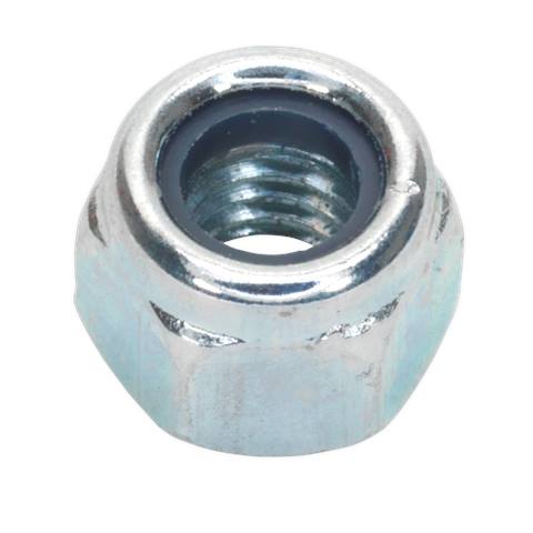Zinc Plated Nylon Locknut M6, DIN 982 - Pack of 100