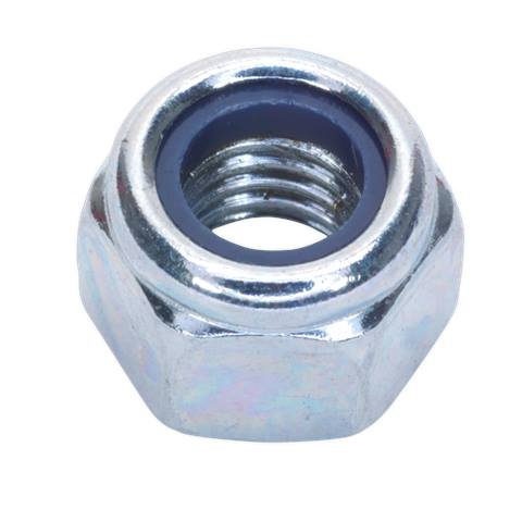 Zinc Plated Nylon Locknut M8, DIN 982 - Pack of 100