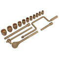 Premier Non-Sparking Socket Set 1/2"Sq Drive 17pc